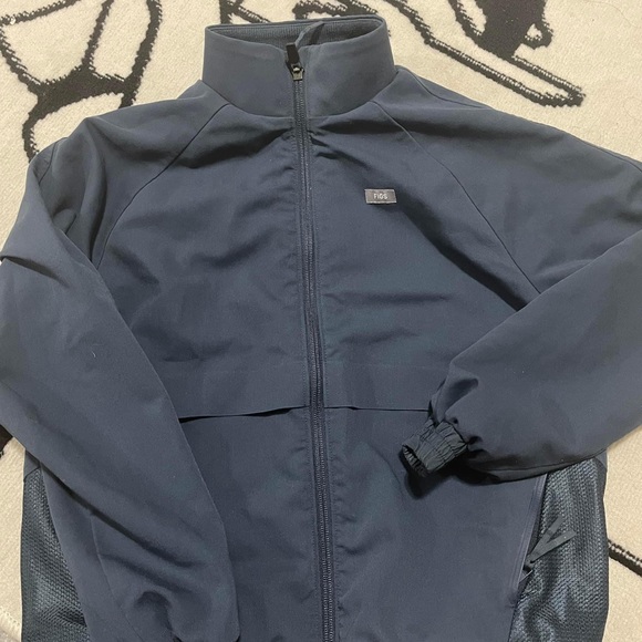 Figs Sweaters - Figs Sydney Scrub Jacket - Dark Harbor XS